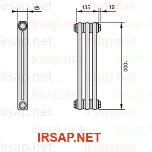 Радиатор IRSAP Tesi 21000/3 T12 CL 01